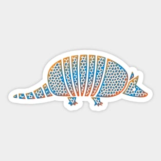 Armadillo Art Sticker